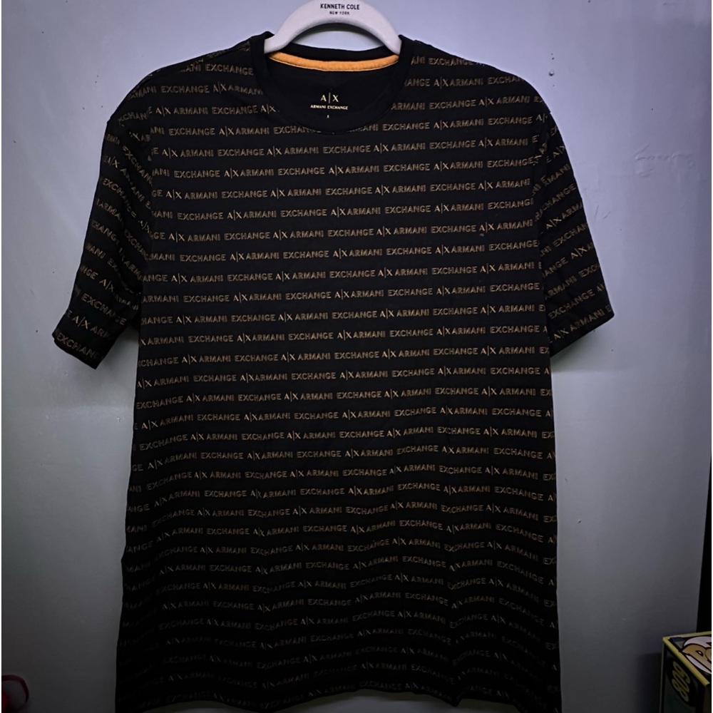 A|X Armani Exchange Men's Allover Logo T-Shirt Macys Exclusive